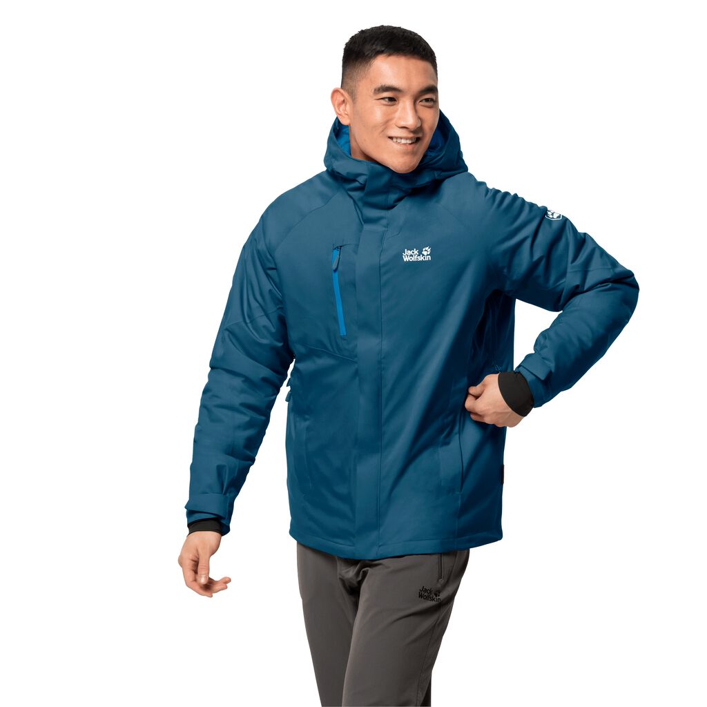 Jack Wolfskin TROPOSPHERE Vestes Homme Bleu Foncé - GMRHZCV-35